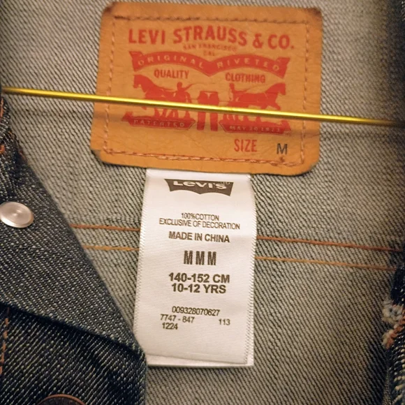 NWOT Levi's Dark Blue Denim Jacket Sz M - Picture 4 of 6